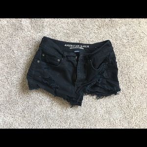 Black highs waisted shorts